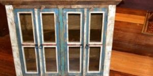 Reclaimed Glass Cabinet