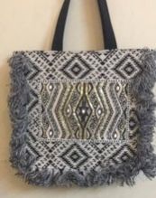 Cotton Fabric Women Shoulder Hand Bag