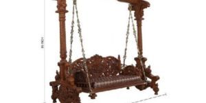Hand Craved Indoor Wooden Swing