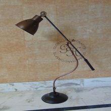 Nautical Antique Brass Lamp with Base Stand