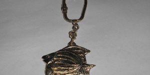 Nautical Brass Fish Key Chain