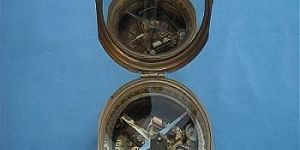 Nautical Brass Flat Brunton Compass