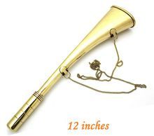 Nautical Brass Fog Horn with Chain