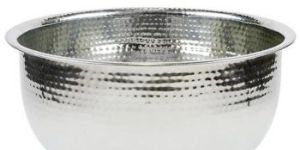 Stainless Steel Pedicure Bowl Hand Hammered