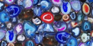 Brazilian Multicolor Agate Semi Precious Stone Slab