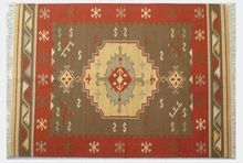 Cotton Durry Rug Hand Made Kilim Carpet