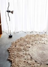 HAND MADE ROUND JUTE RUG