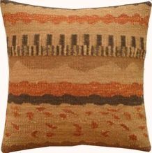 Wool Dhurrie Kilim Pillow Cushion