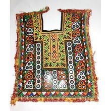 Hand Embroidery Banjara Cotton Neck Yoke Patches Dress