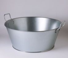 Stainless Steel Tub Double Wall Big Plain for