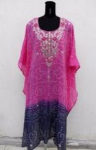 Cotton Bandhani Beachwear Kaftan
