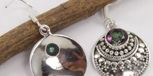 MYSTIC QUARTZ Round Gemstones Earrings