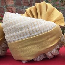 White Colour Cotton Zari Safa