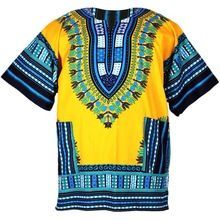 Yellow Colour Cotton DASHIKI SHIRT