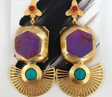 Copper Turquoise Earring