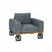 Industrial Denim Sofa