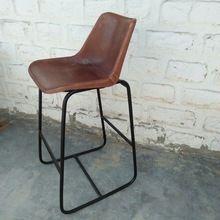 Leather High Bar Chair