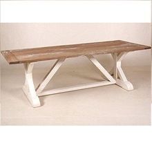 Shabby Chic French White Wood Dining Table