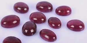 Ruby Cabochon Oval Red Gemstone