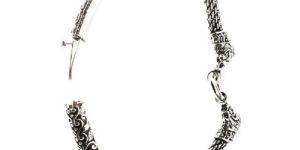 Tribal Oxidized Sterling Silver Bracelet