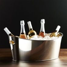 Stainless Steel Oval Shape Beverages Tub
