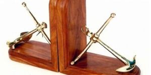 Nautical Anchor Wooden Bookend