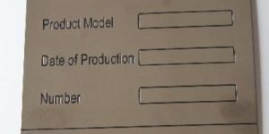 Stainless Steel Nameplate