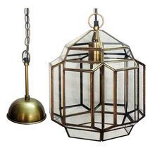 Glass and Brass Chandeliers