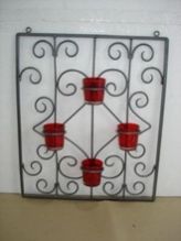 IRON WALL VOTIVE STAND