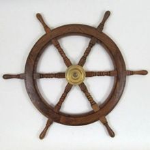 Designer Wooden Ship Wheel
