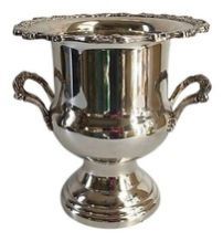 SILVER PLATED BRASS CHAMPAGNE BUCKET