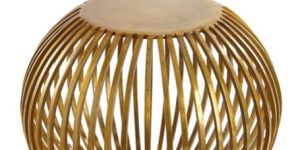 Iron Gold Plated Ball Shaped Metal Home Side Tables