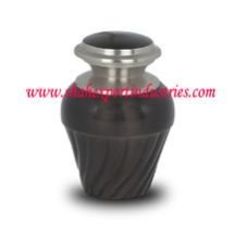 Black Memorial Keepsake Cremation Small Urn