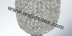 Metal Crystal Vase