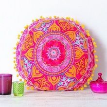 Design Cushion with Pom Pom Lace Cushion Cover