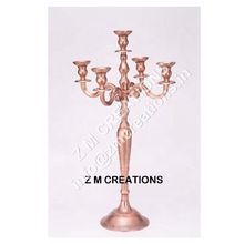 Copper Finish Raw Candelabra