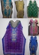 Caftan Tunic Polyester Maxi Long