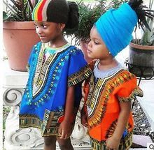 Dashiki Print Boys Girl Dress Hippie Kids