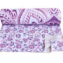 Ombre Mandala Kantha Quilt Indian Cotton Kantha Bedspread