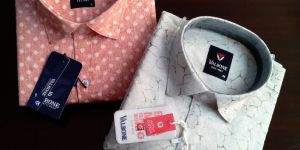 VALBONE MEN'S PRINTED CASUAL SHIRT