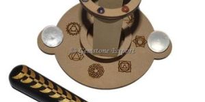 Engraved Wand with Seven Chakra Stand