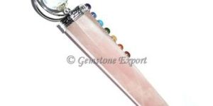 Rose Quartz with Chakra Healing Wand