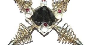 Stone Black Tourmaline Spiral Energy Generator