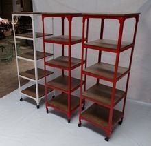 Industrial Vintage Multicolored Bookcase