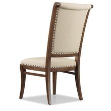 Wood Dining Chair Canvas Cushion