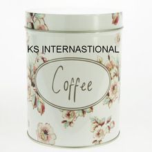 Metal Printed Round Storage Box