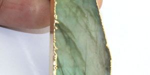 Labradorite Gold Plated Pendant Necklace