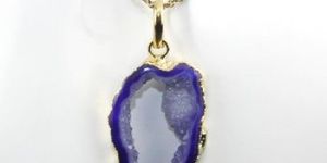 Natural Geode Druzy Necklace