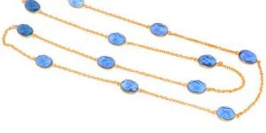 Tanzanite Quartz Gold Plated Necklace