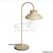 Industrial Metal Table Lamp in White